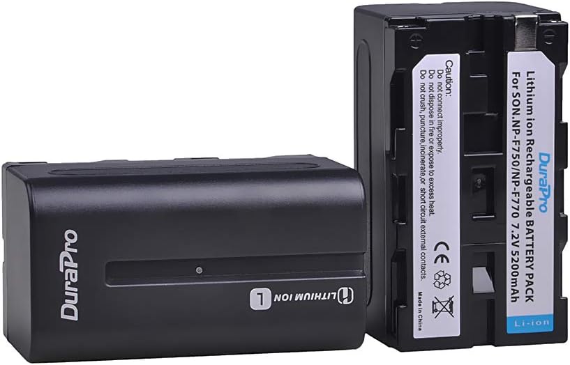 Set de 2 acumulatori NP-F750 NP-770 5200mAh cu incarcator USB cu display LCD, pentru Sony NP-F330 NP-F550 NP-F570 NP-F750 NP-F770 NP-F960 NP-F970 CCD-SC5 CCD-TRV DCR-TRV Series