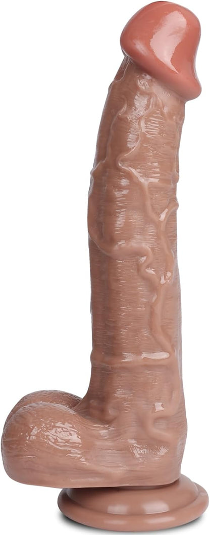 Dildo realistic cu ventuza, 27 cm