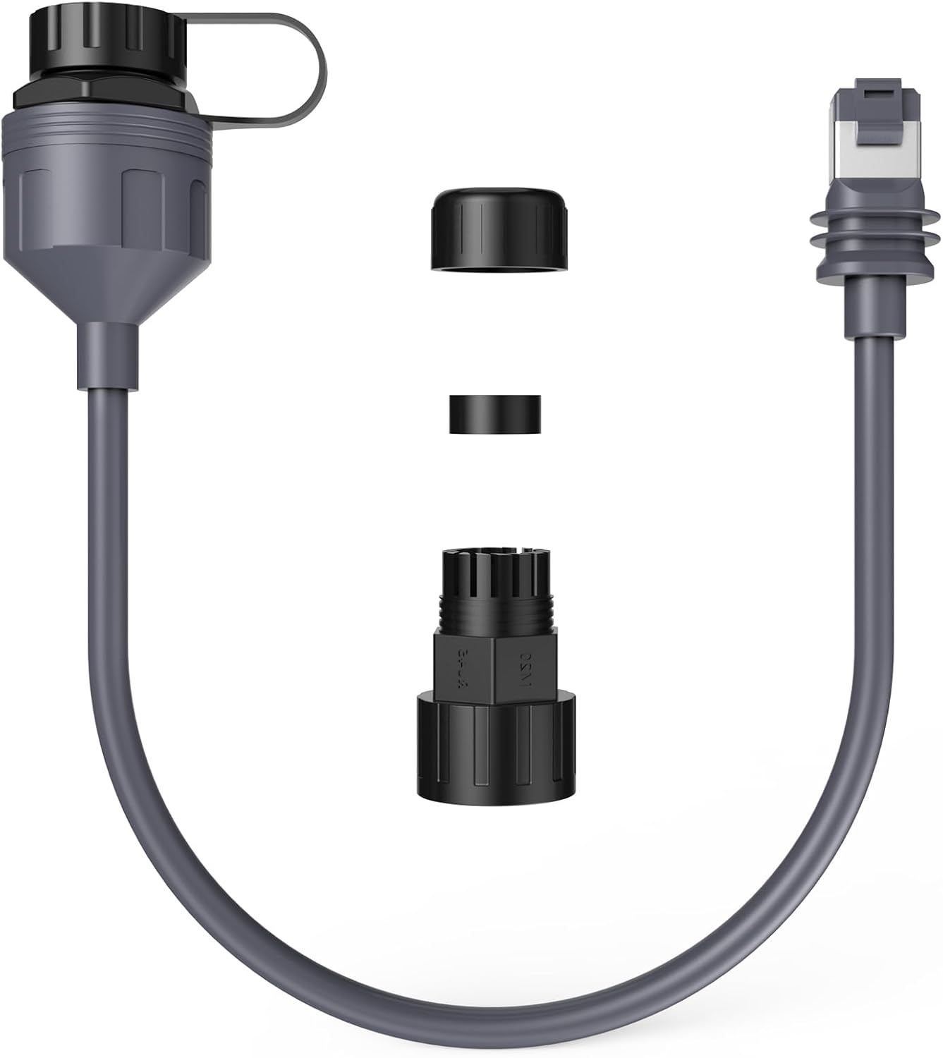 Adaptor Ethernet XLTTYWL pentru Starlink Gen 3 / Mini, RJ45, cuplaj extensie si reparatie, IP67 impermeabil, compatibil Starlink V3 Dishy, conectori lipire, pentru exterior si interior