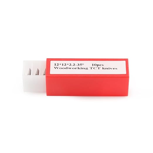Set de 10 placute amovibile vidia, de strunjire, pentru prelucrarea lemnului, 12 x 12 x 1,5 mm, frezare 35 grade, pentru strung si dalta