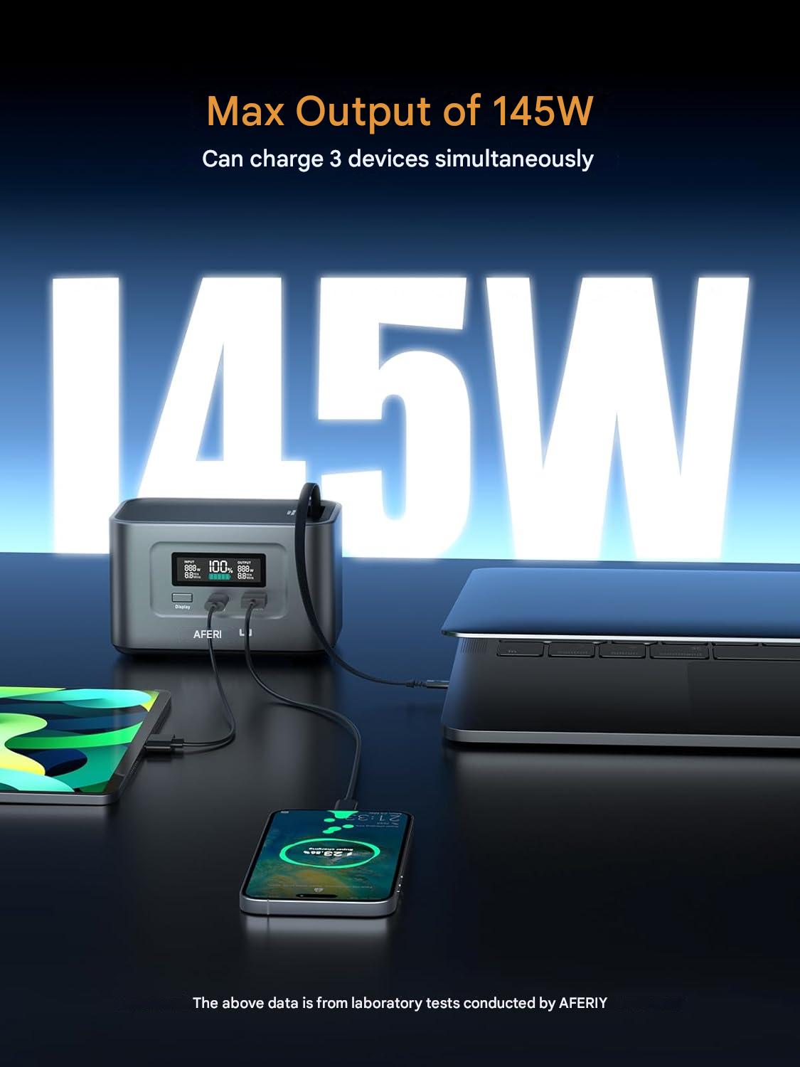 Statie de alimentare portabila 100W, 99.2Wh 31000mAh, incarcare rapida USB-C PD3.0 si solara, 6 în 1– ideal pentru camping, calatorii si urgente