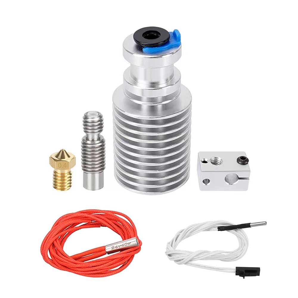 Cap de imprimare Hotend complet 0.4 mm pentru imprimanta 3D Prusa i3 MK3 / MK3S+ – Kit cu extruder, heat break, radiator si duza 0.4 mm, inlocuitor direct OEM