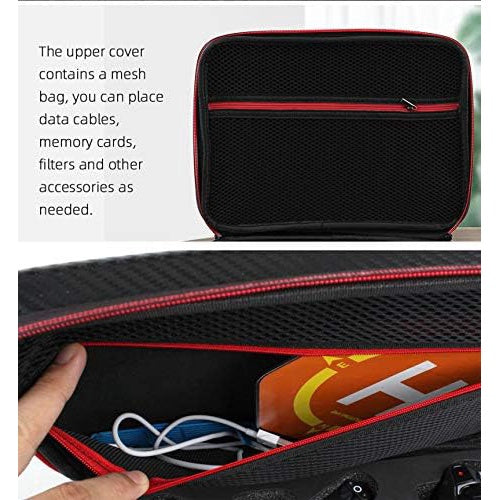 Husa de protectie drona DJI Mini 4K Mini 2/ Mini 2 SE Fly More Combo, controler si accesorii, 29 x 21 x 11 cm, rezistenta la socuri, cu maner anti-alunecare si curea de umar, neagra