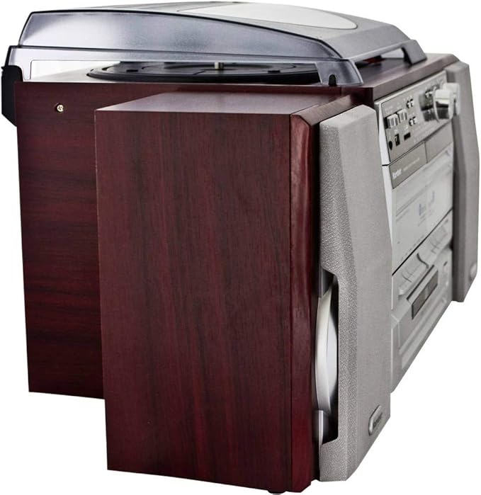 Sistem audio compact cu Pick-up, CD player, caseta, radio, slot card SD si USB, cu difuzoare si telecomanda