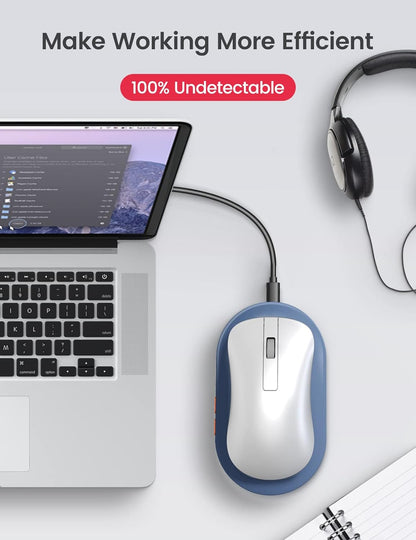 Mouse Jiggler ultra subtire Vaydeer, Plug and Play, cu buton pornit oprit, cu temporizator reglabil, nedetectabil, simuleaza miscarea cursorului
