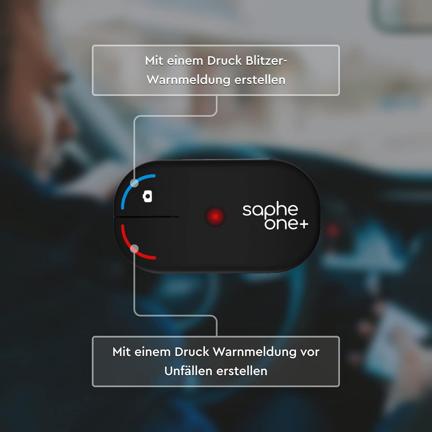 Alarma de trafic, date de la Blitzer.de, Avertizeaza in timp real despre radare si pericole din traficul rutier, aplicatie smartphone, negru