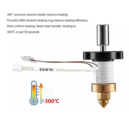 Kit incalzitor ceramic, termistor 60W, hotend pentru imprimanta 3D Creality K1 si K1 Maximum