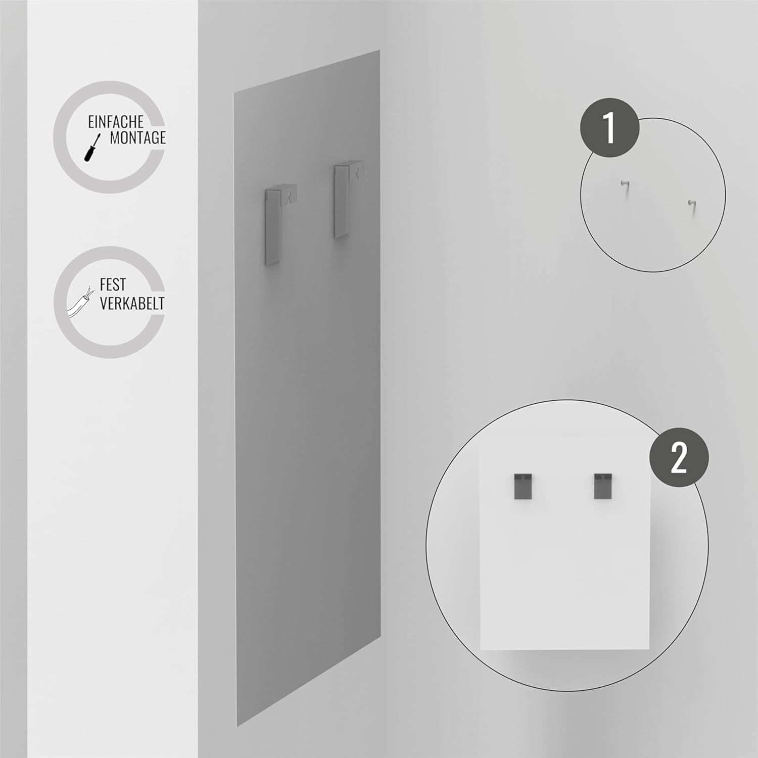 Oglinda de baie cu iluminare LED frontala si spate, 60 x 70 cm, reglabila cu functie tactila, functie memorie, impermeabil IP44, culori clare si naturale, alb