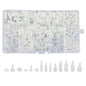 Set 380 de distantiere M2.5 M3 hexagonale, mama-tata, pentru placa PCB, din Nylon, cu piulite si saibe din plasitc, cu cutie de depozitare, albe