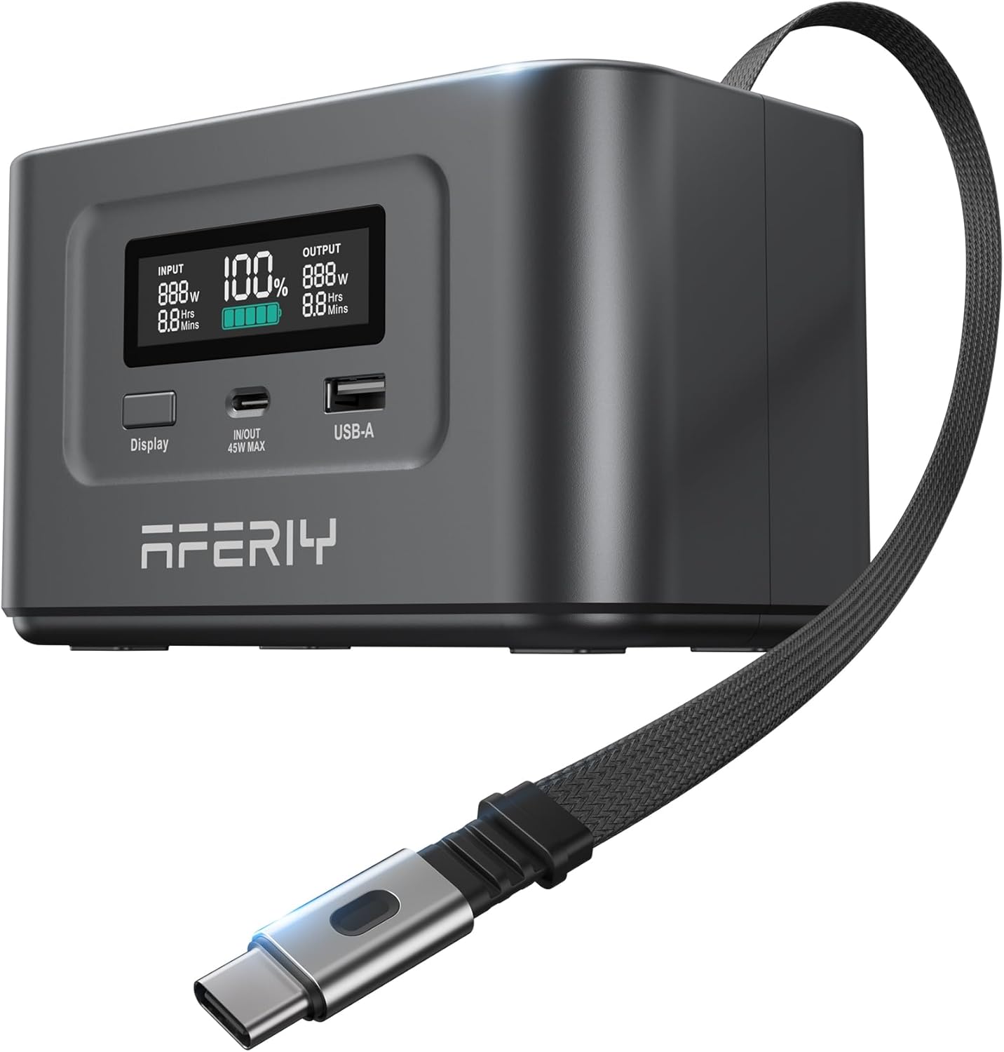 Statie de alimentare portabila 100W, 99.2Wh 31000mAh, incarcare rapida USB-C PD3.0 si solara, 6 în 1– ideal pentru camping, calatorii si urgente