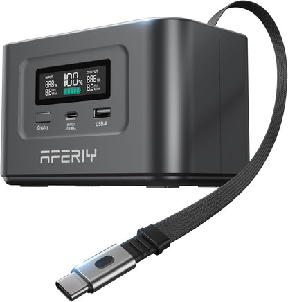 Statie de alimentare portabila 100W, 99.2Wh 31000mAh, incarcare rapida USB-C PD3.0 si solara, 6 în 1– ideal pentru camping, calatorii si urgente