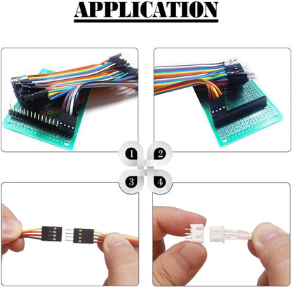 Set cleste de sertizare cu 1550 conectori dupont si 460 conectori mama/tata, cablu IDC de 1, 5 m (5 picioare), 0, 1-1 mm², KF2510, pentru ATX, EPS, PCIE si SATA