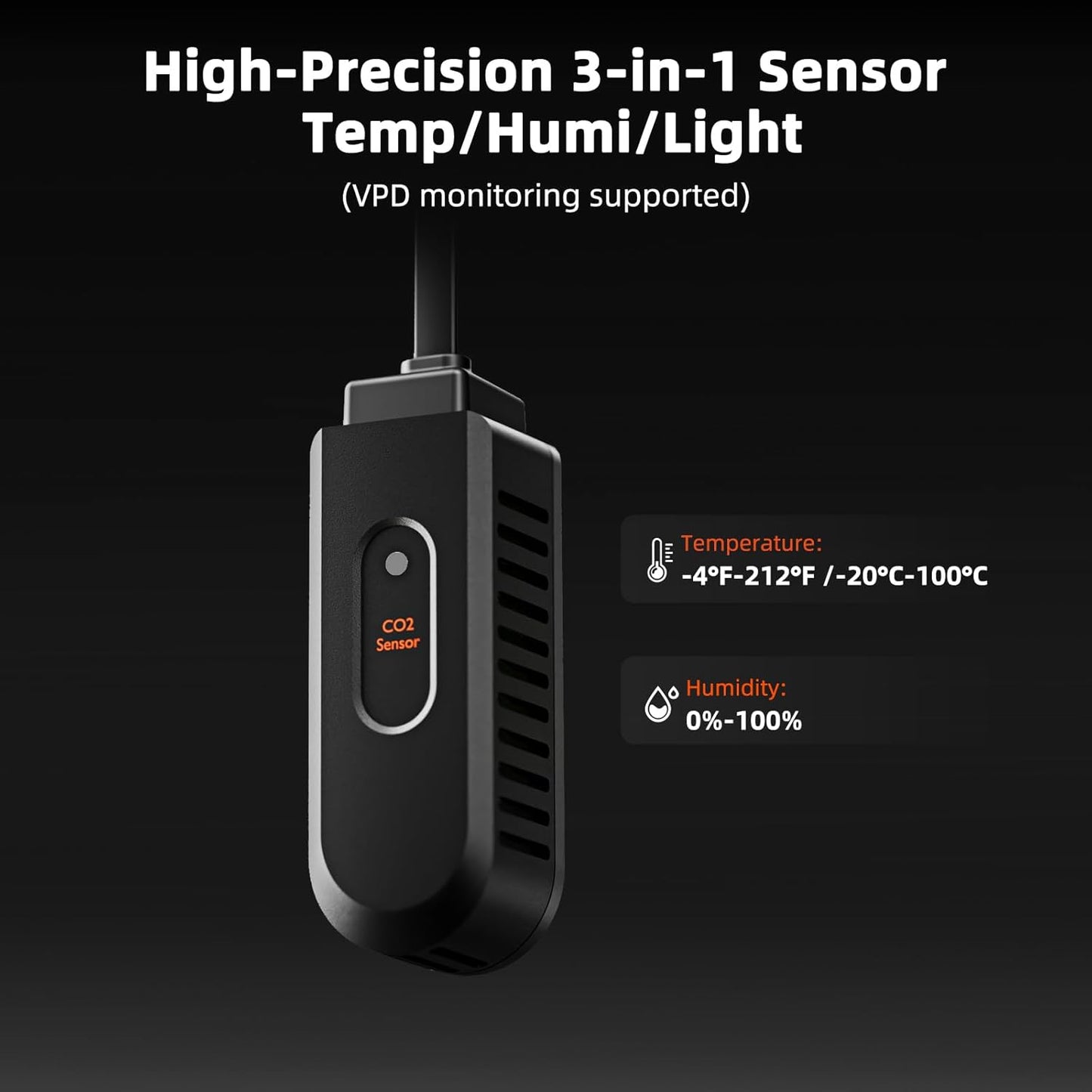 Kit ventilator evacuare aer 100 mm smart, WiFi, control aplicatie, 27 W, filtru de carbon RC412, 26,8 dB, cu control al temperaturii si umiditatii, pentru cort de crestere si agricultura verticala