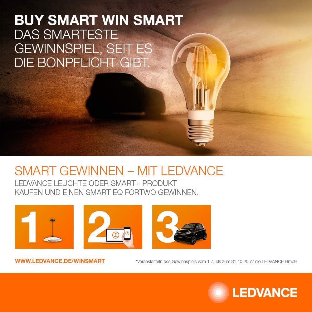 Set Stalpi Smart Ledvance, RGBW, 420 Lm, 36.5 cm, Aluminiu, Gri