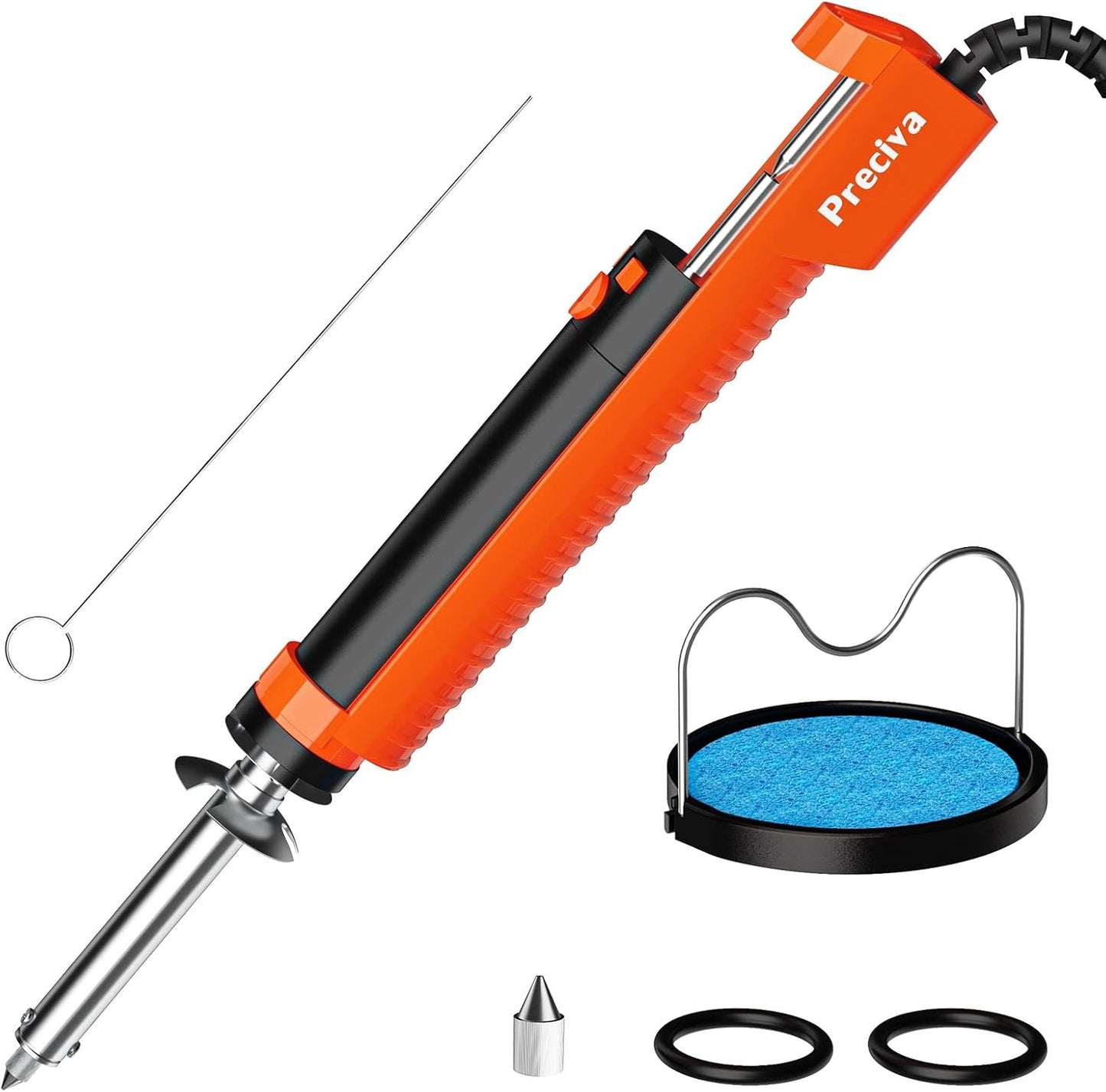 Pompa fludor, ciocan de lipit si dezlipit, aparat de decositorit cu aspiratie, duze de 1, 0 mm si 1, 2 mm incluse, cu ac de curatare