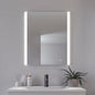 Oglinda de baie cu iluminare LED frontala si spate, 60 x 70 cm, reglabila cu functie tactila, functie memorie, impermeabil IP44, culori clare si naturale, alb