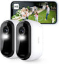 Camera De Securitate Exterioara Arlo Essential 2 Hd Alimentata Cu Baterie, Cu Wi-Fi, Wireless, Video 1080P, Vedere Nocturna Color, Lumina, Detector De Miscare, Sirena, Audio Bidirectional, Smart Home + Versiune De Proba A Planului Arlo Secure, Set De 2