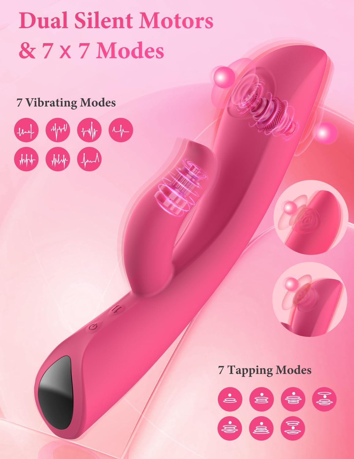 Vibrator cu senzatie unica, cu apicatie integrala, control de la distanta , motor dublu 7x7 moduri, bun pentru calatorii lungi in cuplu sau singuri