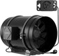 Ventilator evacuare aer 200 mm, 935 m³/h, 2300 rpm, 70 W, zgomot 42 dB, pentru instalatii de interior, agricultura verticala, uscare comerciala si filtrare a aerului