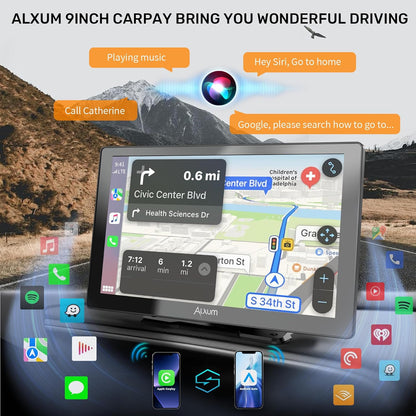 Navigatie Auto, Multimedia cu ecran 9 inch, camera marsarier, Apple CarPlay si Android Auto, Mirror Link, control vocal, transmitator FM, AUX
