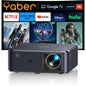 Videoproiector smart cu Android TV 11.0, WiFi 6, Bluetooth, 1000 ANSI, Dolby Audio, difuzoare JBL, 1080P Full HD, autofocus, corectie keystone automata 6D, compatibil Alexa si Screencast NFC, 17.000 lumeni