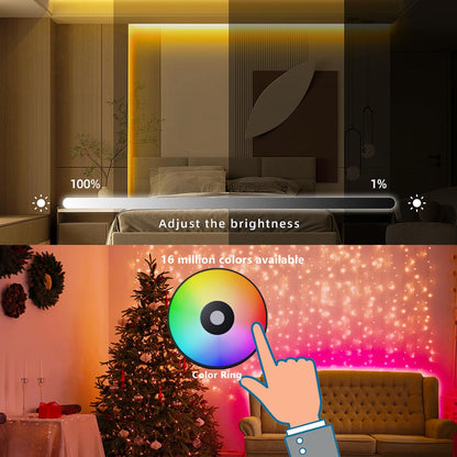 Set 2 controler LED RGB Wireless cu telecomanda 2.4GHz pe 4 zone, pentru banda LED, DC 5V-24V, reglare luminozitate, selectare culoare, usor de utilizat
