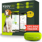 Tracker GPS pentru caini Kippy Dog, dispozitiv monitorizare activitate cu geofence, urmarire in timp real, notificari, impermeabil, verde