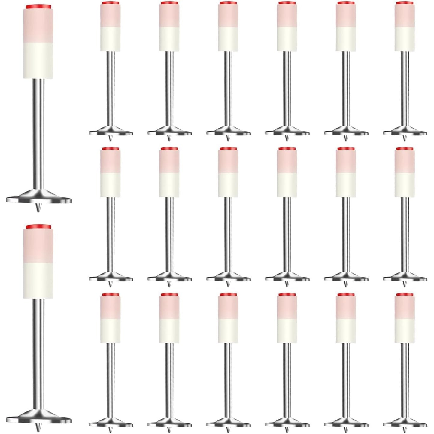 Set de 1000 cuie rotunde, bolturi pentru pistol de cuie manual, de 7.3 mm, durabile, rezistente la rugina, pentru beton, lemn, caramida, tavane, pereti, pardoseli