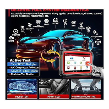 Tester diagnoza auto LAUNCH X431 CRP919E BT wireless, interfata OBD2, codare ECU, control bidirectional, display 7 inch, cu Bluetooth si USB, procesor 4GB RAM, 64GB stocare, baterie 6300 mAh, 35+ functii service, protocoale Can FD+DOIP+FCA, multimarca