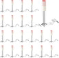 Set de 200 cuie rotunde, cleme cu carlig, bolturi pentru pistol de cuie manual, cu clema atasata, de 7.3 mm, pentru beton, lemn, caramida, tavane, pereti, pardoseli