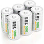 Set de 6 baterii Baby C reincarcabile, de 5000 mAh 1.2 V, Ni-MH, cu protectie la supradescarcare, multifunctionale