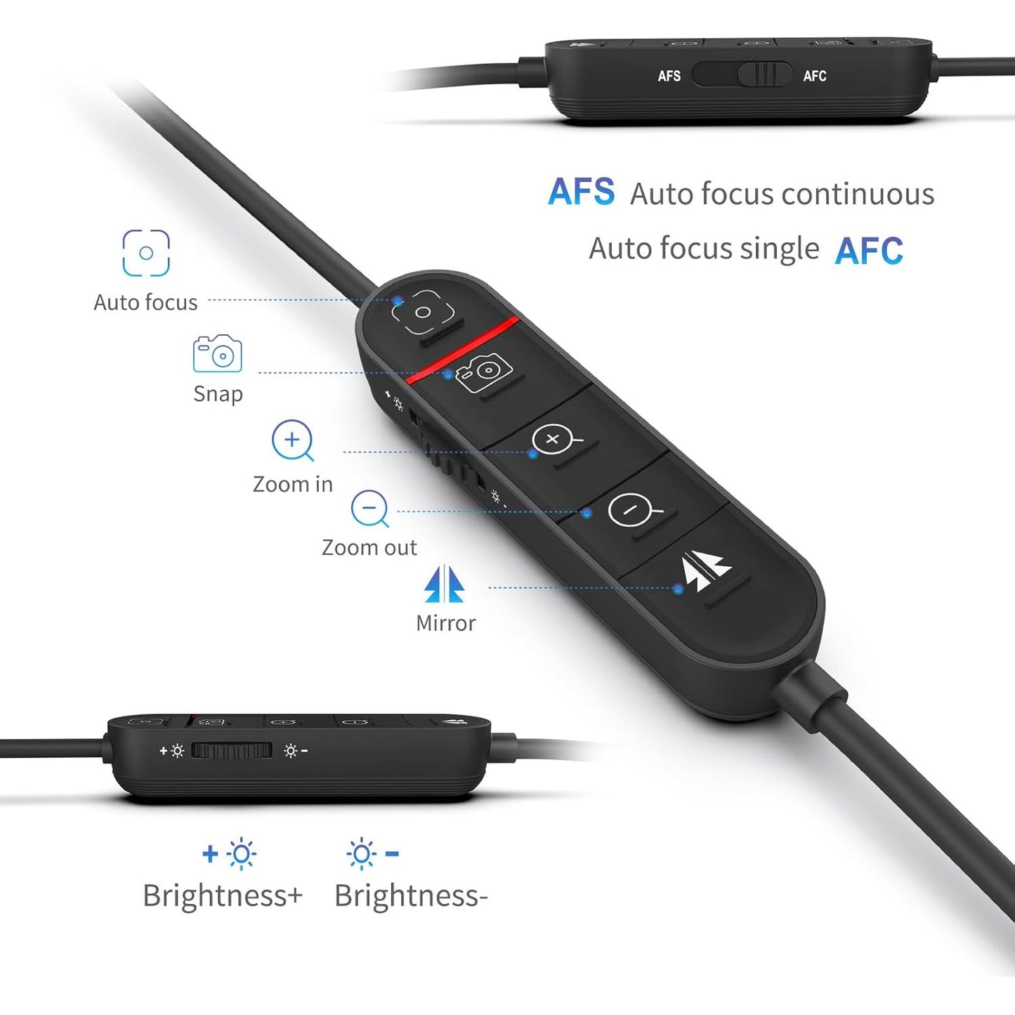 Camera de documente JOYUSING V600 ultra HD 4K 12MP, focalizare automata, 40 LED-uri reglabile, microfon incorporat, USB, pentru prezentari, conferinte, OBS si Streaming Live, Windows/Mac