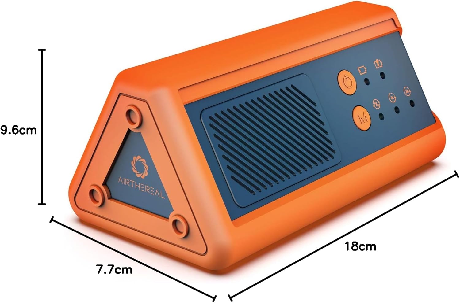 Generator de ozon portabil Airthereal PA1K-GO 1000mg/h, fara fir, cu baterie reincarcabila 3000mAh, 4 moduri functionare, eliminare mirosuri, bacterii si virusi, pentru masina, hotel, birou, baie, spatii pana la 46 mp, autonomie pana la 4-6h