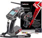 Set Radiocomanda cu 7 canale si receptor R7FG cu giroscop, telecomanda RC 2, 4 GHz, raza de actiune pana la 600 m, dual-rate, pentru masina RC, modele de barca, camion