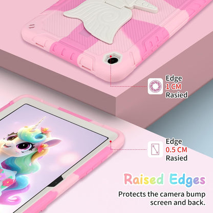 Husa pentru Samsung Galaxy Tab A9+/A9 Plus, 11 inch 2023, SM-X210/SM-X216/SM-X218, rezistenta la socuri, pentru copii si fete, cu curea de umar cu suport unicorn