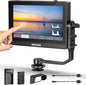 Set monitor video de teren 5.5 inch, 3D LUT, Touchscreen IPS Full HD 1920 x 1080, HDR, HDMI Loop-in/out 4K, Full Waveform, Focus Peaking Assistant, cu acumulator NP-F550, incarcator si parasolar