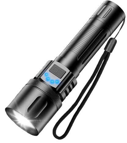 Lanterna tactica LED, din aluminiu, profesionala, focus ajustabil, acumulator inclus, 5 moduri iluminare, rezistenta la apa IPX5 , incarcare USB, sursa T028-XHP50