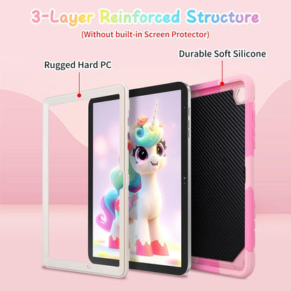 Husa pentru Samsung Galaxy Tab A9+/A9 Plus, 11 inch 2023, SM-X210/SM-X216/SM-X218, rezistenta la socuri, pentru copii si fete, cu curea de umar cu suport unicorn