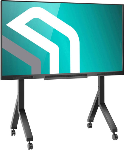 Suport Tv Cu Roti Onkron Pentru Televizoare De 70-110 Inch, Sarcina Maxima 125 Kg, Carucior Tv Cu Raft, Suport Tv Vesa 200X200-1000X800, Suport Tv Mobil Cu Roti, Negru Ts2081-B