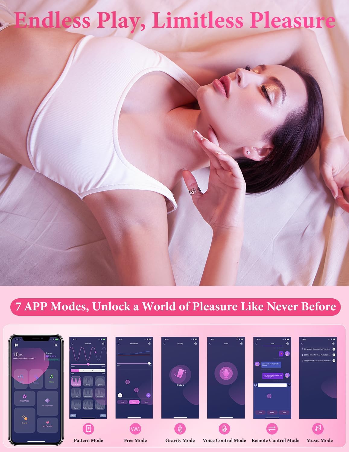 Vibrator cu senzatie unica, cu apicatie integrala, control de la distanta , motor dublu 7x7 moduri, bun pentru calatorii lungi in cuplu sau singuri