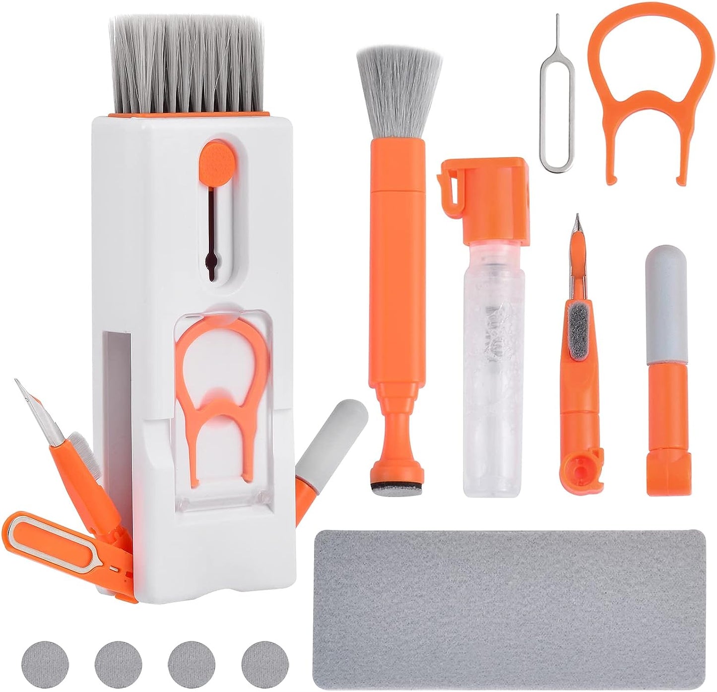 Kit multifunctional 11 in 1 de curatare produse electronice, pentru tastatura, laptop, camera, telefoane mobile, airpods, gadgeturi
