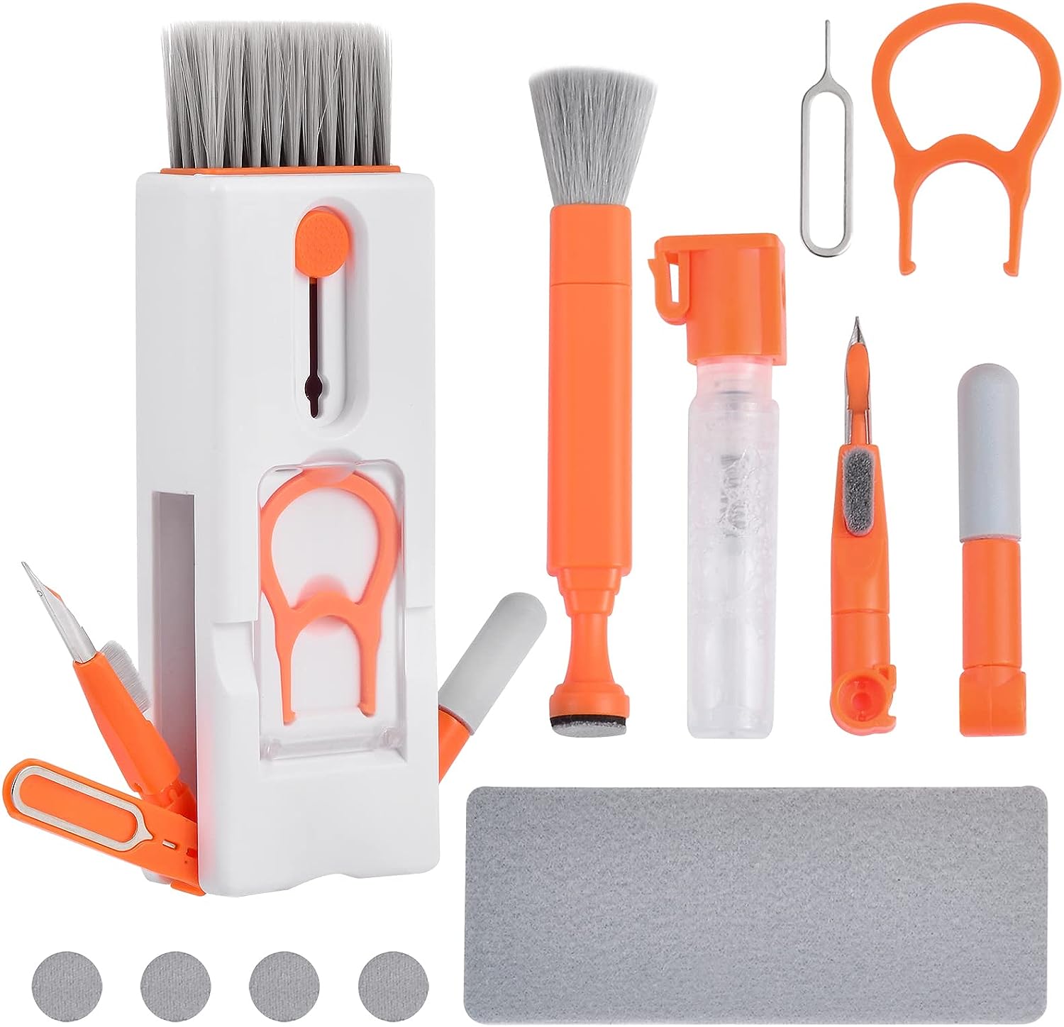 Kit multifunctional 11 in 1 de curatare produse electronice, pentru tastatura, laptop, camera, telefoane mobile, airpods, gadgeturi