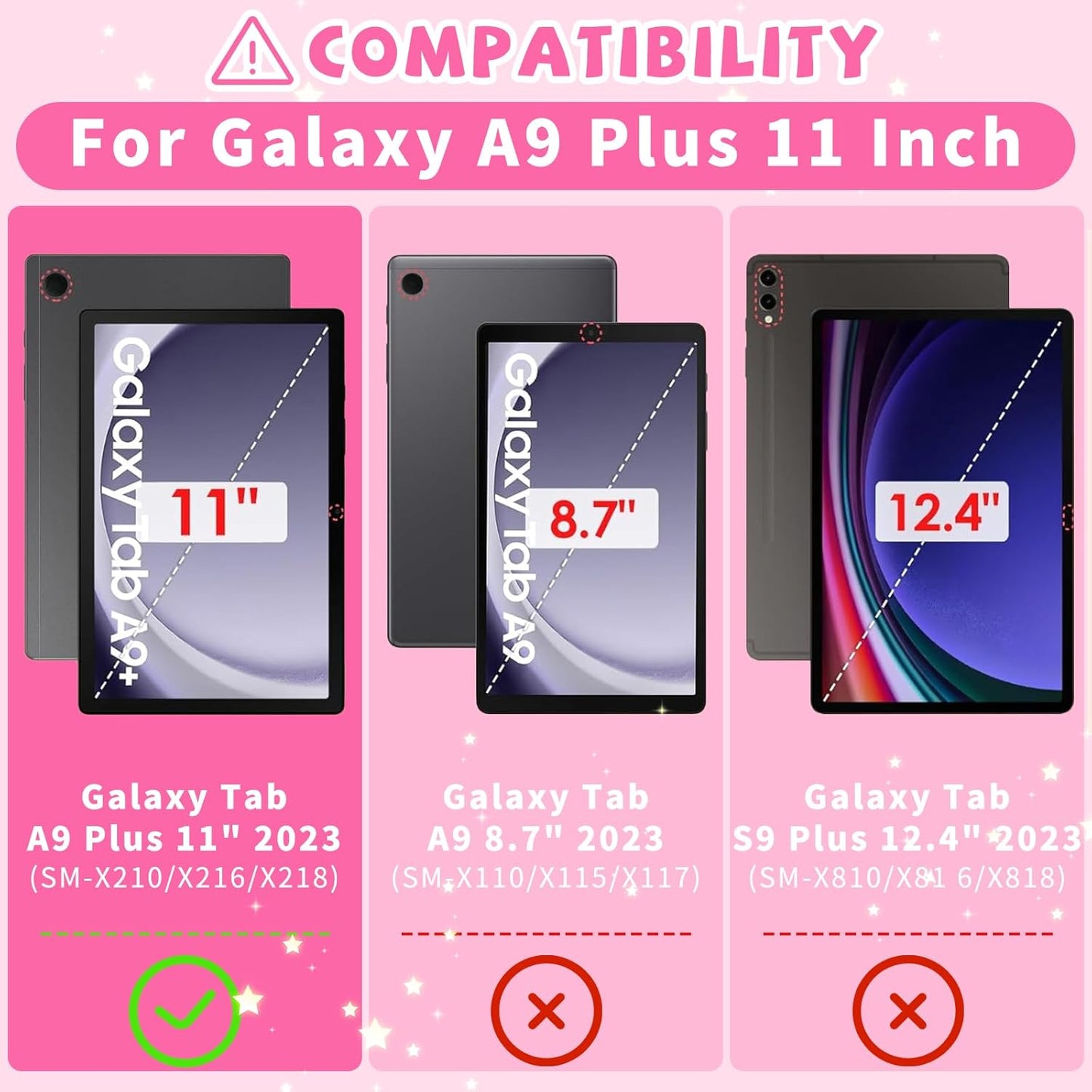 Husa Coolden pentru Samsung Galaxy Tab A9 Plus 11", din silicon moale, design 3D dragut cu capsuni si iaurt, rezistenta la socuri, cu suport rotativ si curea de umar, roz – ideala pentru fete