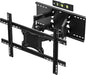 Suport TV perete, universal, diagonala 37 - 80 inch, max 65 kg, VESA 100 x 100 - 600 x 400, brat dublu, extindere si retragere 60-360mm, inclinare 5° sus si 15° jos, nivela, cablu HDMI de 1,8 m, ancore perete, pentru televizoare plate sau curbate