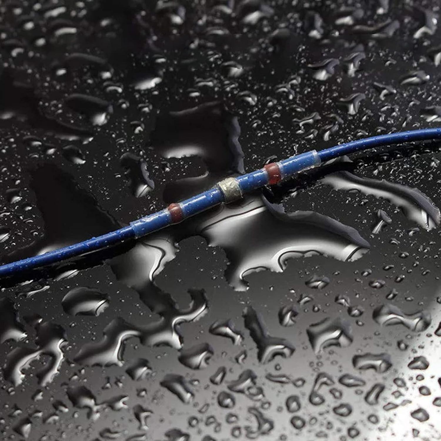 Set 500 conectori termocontractabili cu lipire si etansare cu fludor, pentru conductori electrici, rezistenti la socuri, impermeabili, cu cutie depozitare si transport