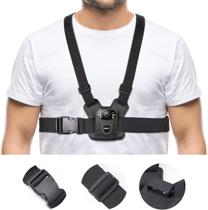 Suport pentru camera de corp cu prindere pe piept, prindere Body Cam confortabila, reglabila, universala