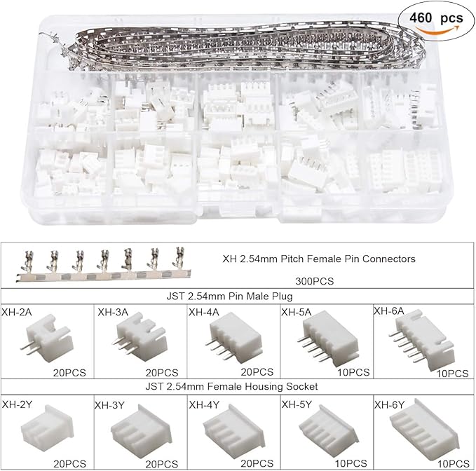 Set cleste de sertizare cu 1550 conectori dupont si 460 conectori mama/tata, cablu IDC de 1, 5 m (5 picioare), 0, 1-1 mm², KF2510, pentru ATX, EPS, PCIE si SATA