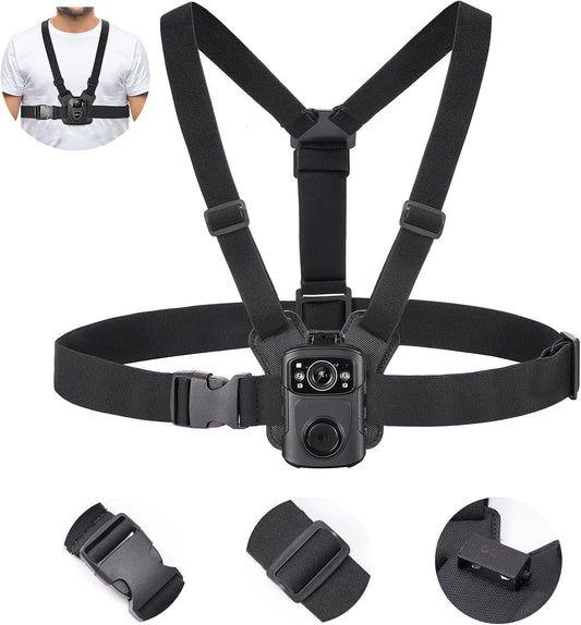 Suport pentru camera de corp cu prindere pe piept, prindere Body Cam confortabila, reglabila, universala