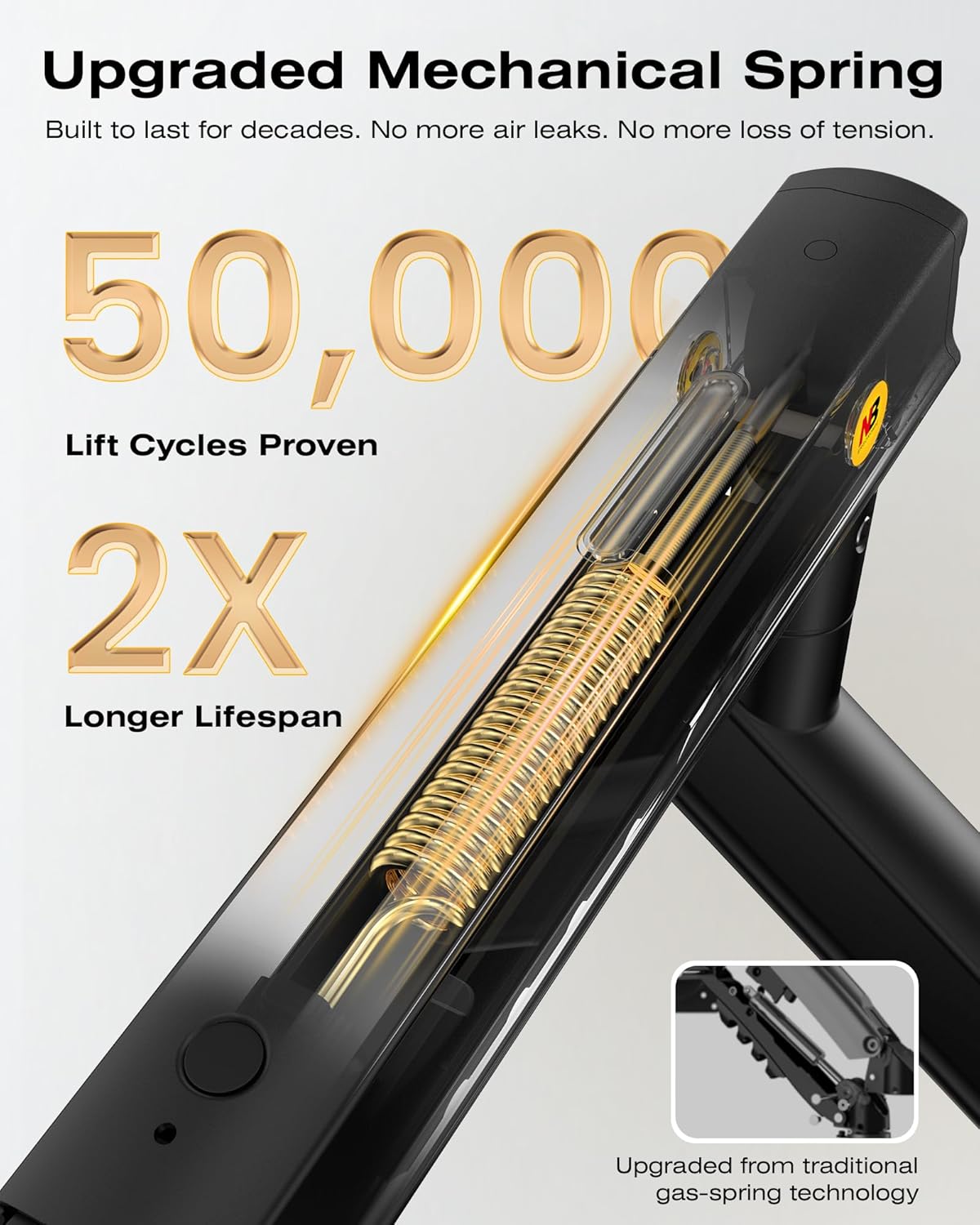 Suport monitor ergonomic brat articulat 17–32 inch – Arc mecanic reglabil, capacitate 9 kg, rotire 360°, inclinare +90°/-25°, ajustare inaltime, VESA 75x75 & 100x100, montare birou tip clema sau grommet, otel aliat, negru