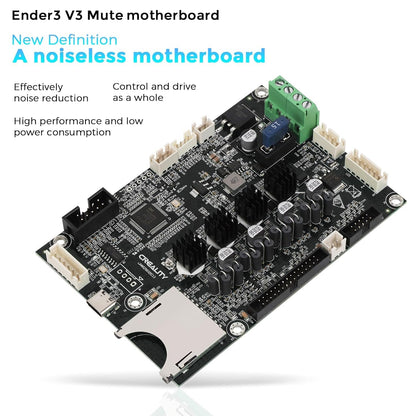 Placa de baza silentioasa pentru imprimanta 3D Creality Ender 3 V3 SE, MCU 32 de biti, driver MS35774, Plug and Play